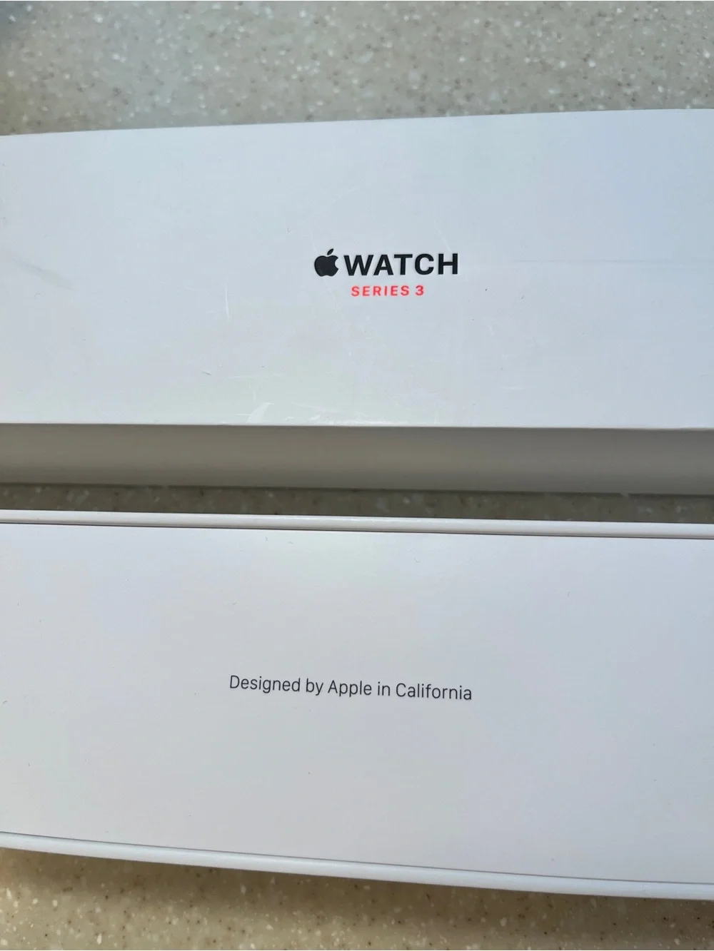 42 mm case Apple Watch with Space Grey Sport Band and Charging Cable